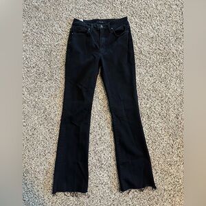 Joes Jeans bootcut, raw hem, size 27